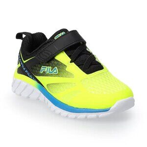 Infant Fila Galaxia 3 Sneakers - Safety Yellow & Black - 4 - NIB